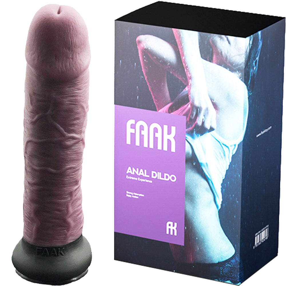 FAAK G118 Large 28cm Dual Density Realistic Veined Dildo Silicone Dong Sex Toy