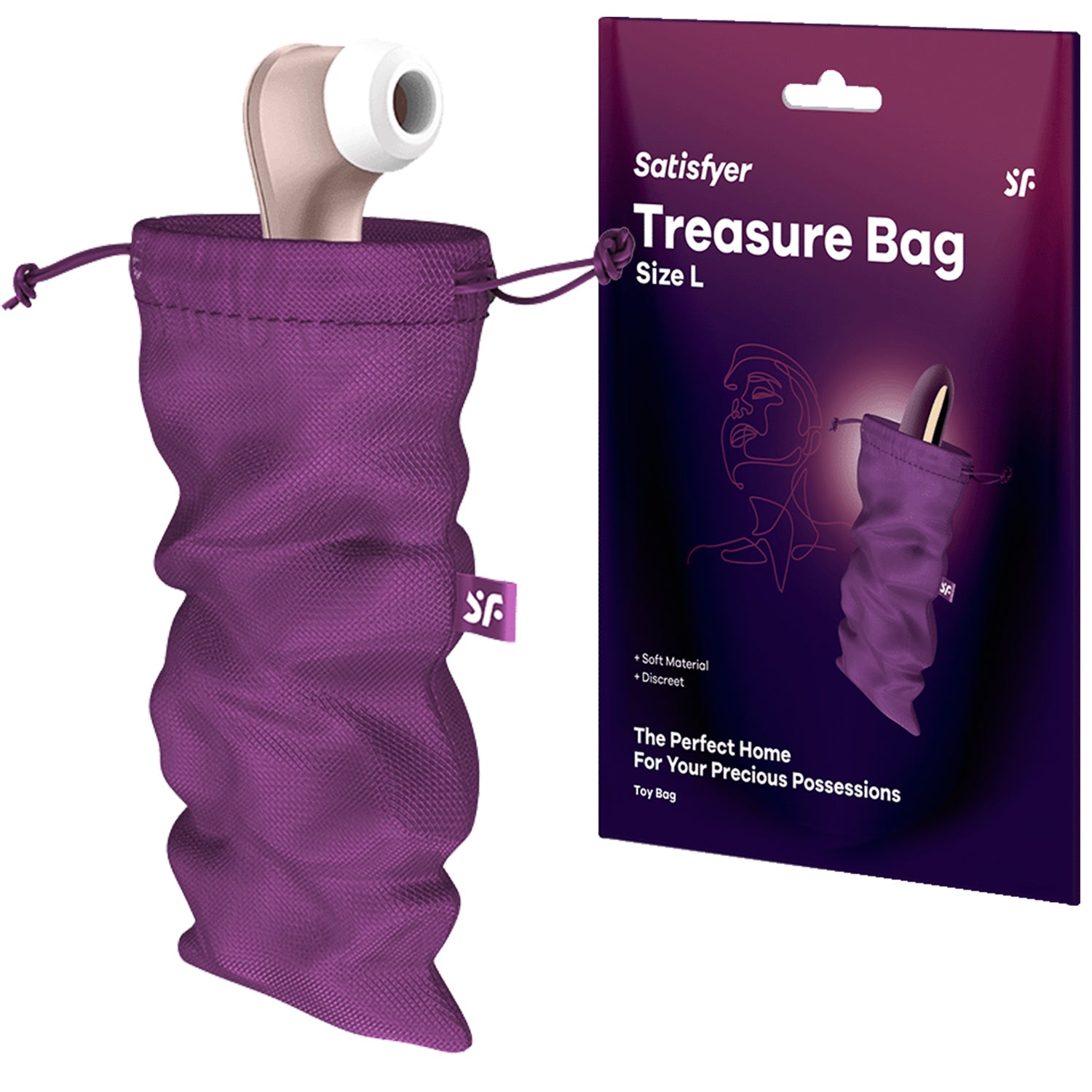 Satisfyer Treasure Bag Large Sex Toy Storage Violet mojozau Satisfyer Treasure Bag Large Sex Toy Storage Violet mojozau