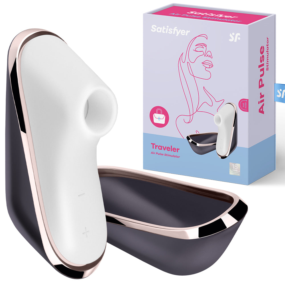 Satisfyer Traveller Clitoral Stimulator Air Pulse Vibrator mojozau Satisfyer Traveller Clitoral Stimulator Air Pulse Vibrator mojozau