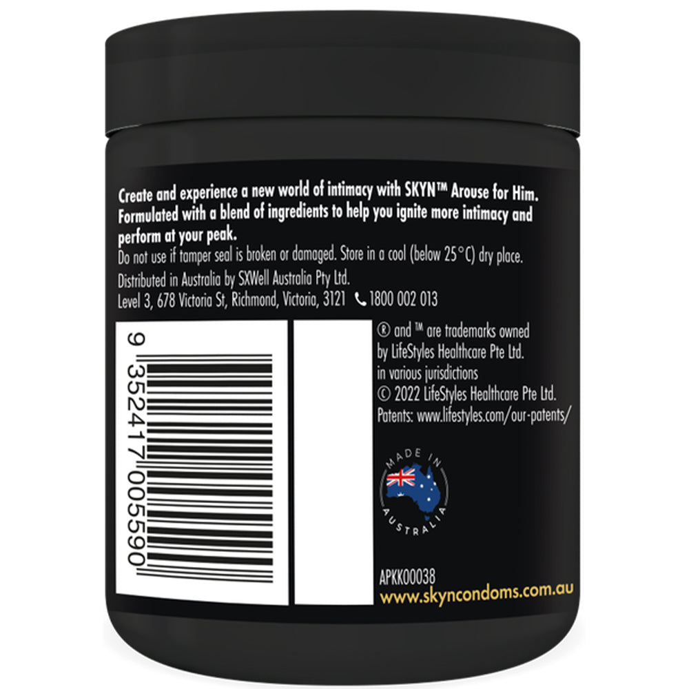 Skyn Arouse For Him Libido Supplements 60 Tablets Horny Goat
