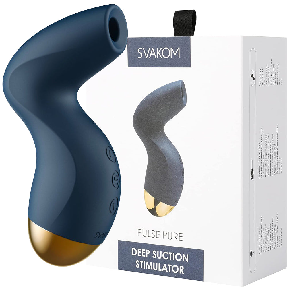 Svakom Pulse Pure Clitoral Stimulator Rechargeable Female Sex Toy Blue
