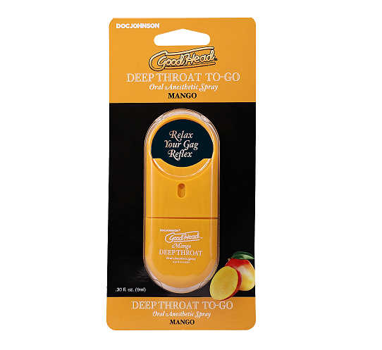 GoodHead - Deep Throat Spray To-Go - Mango - .30 fl. oz.