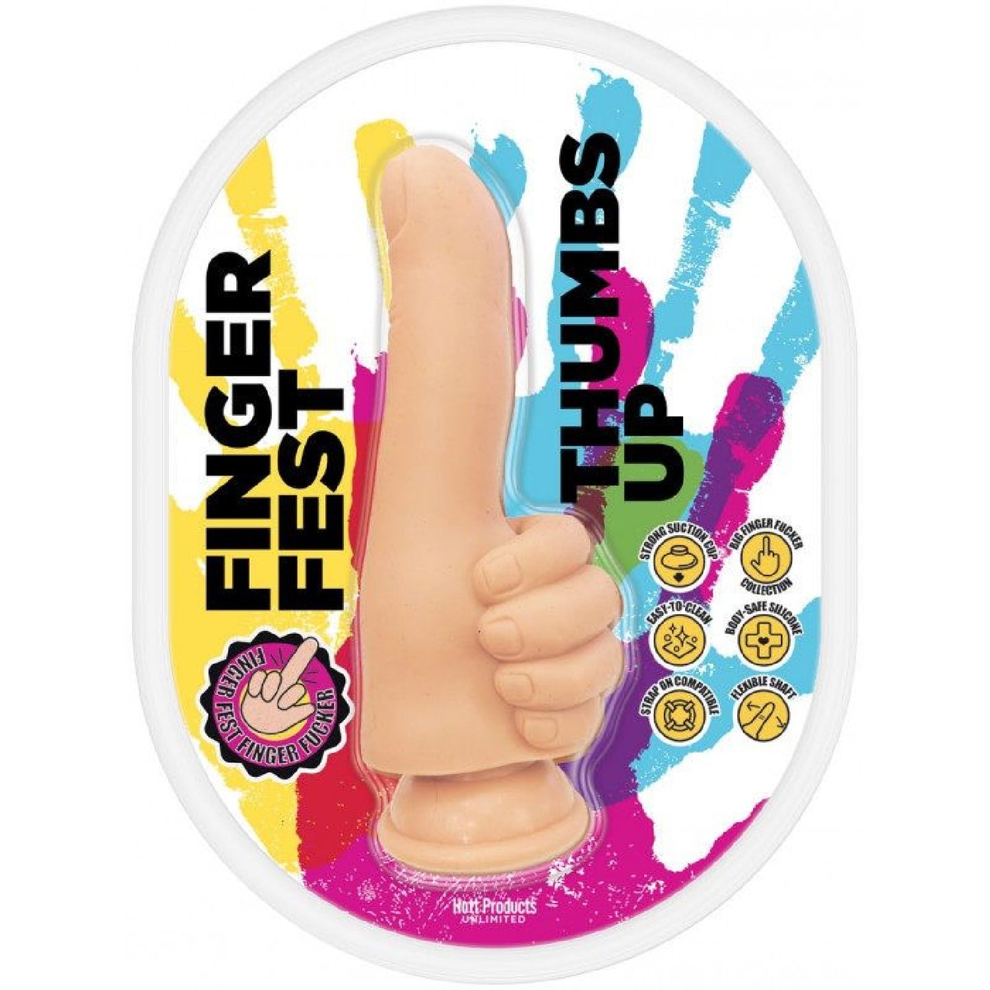Finger Fest Dildo Thumbs Up Flesh