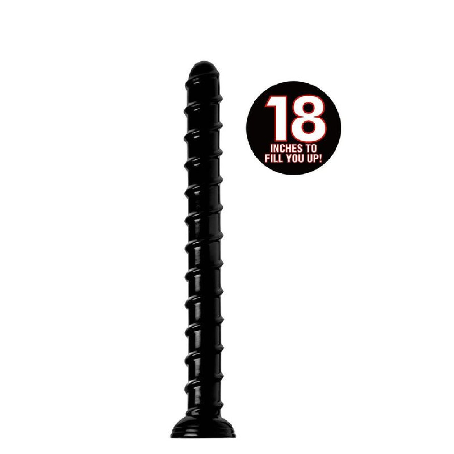 Hosed 18in Swirl Thick Anal Snake