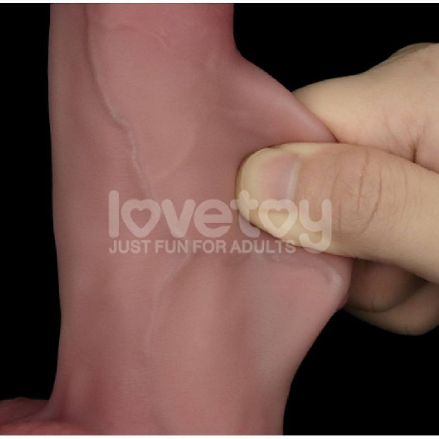 Sliding Skin Pro Dual Layer Silicone Dong 8in