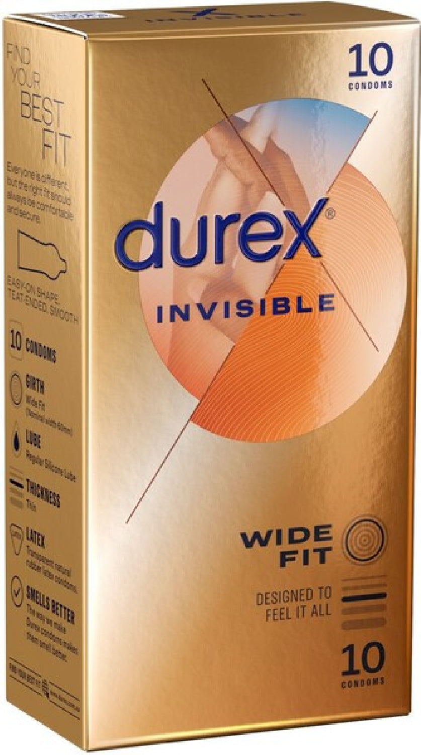 DUREX Invisible - Wide Fit 10's