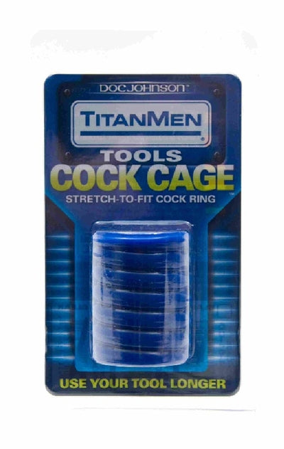 TitanMen Tools - Cock Cage Blue