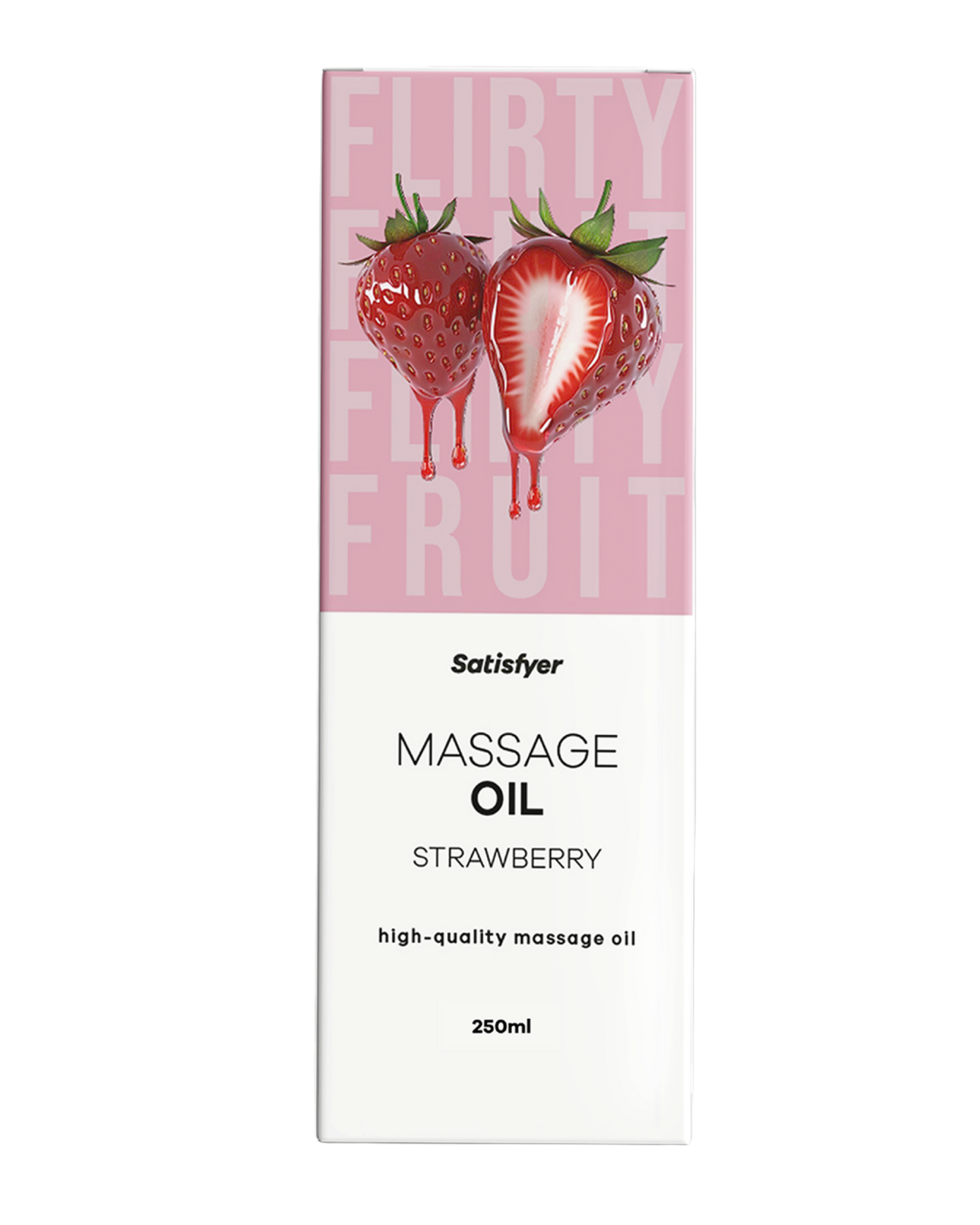 Satisfyer Massage Oil, 250ml Strawberry