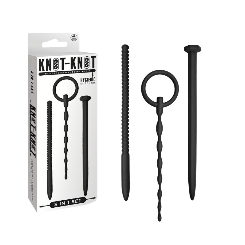 KNOT KNOT SILICONE URETHRAL PLUG SET