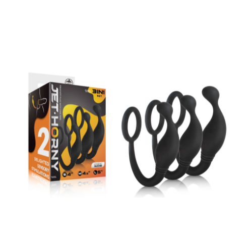 JET HORNY SILICONE PROSTATE PLUG SET