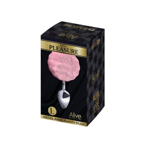 Alive Metal Fluffy Plug Pink- L