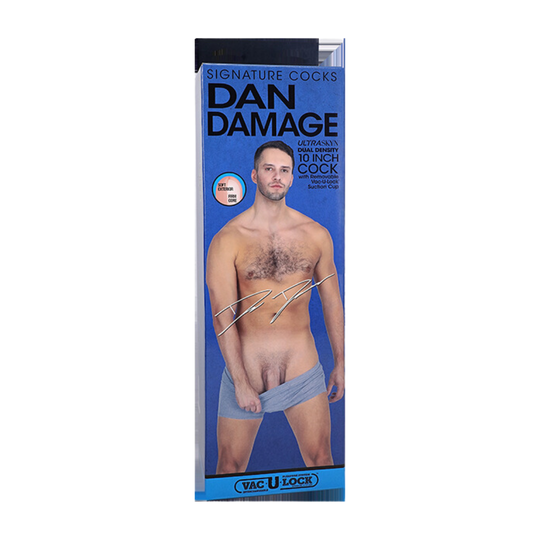 Signature Cocks - Dan Damage - 10 inch ultraskyn cock with removeable ...