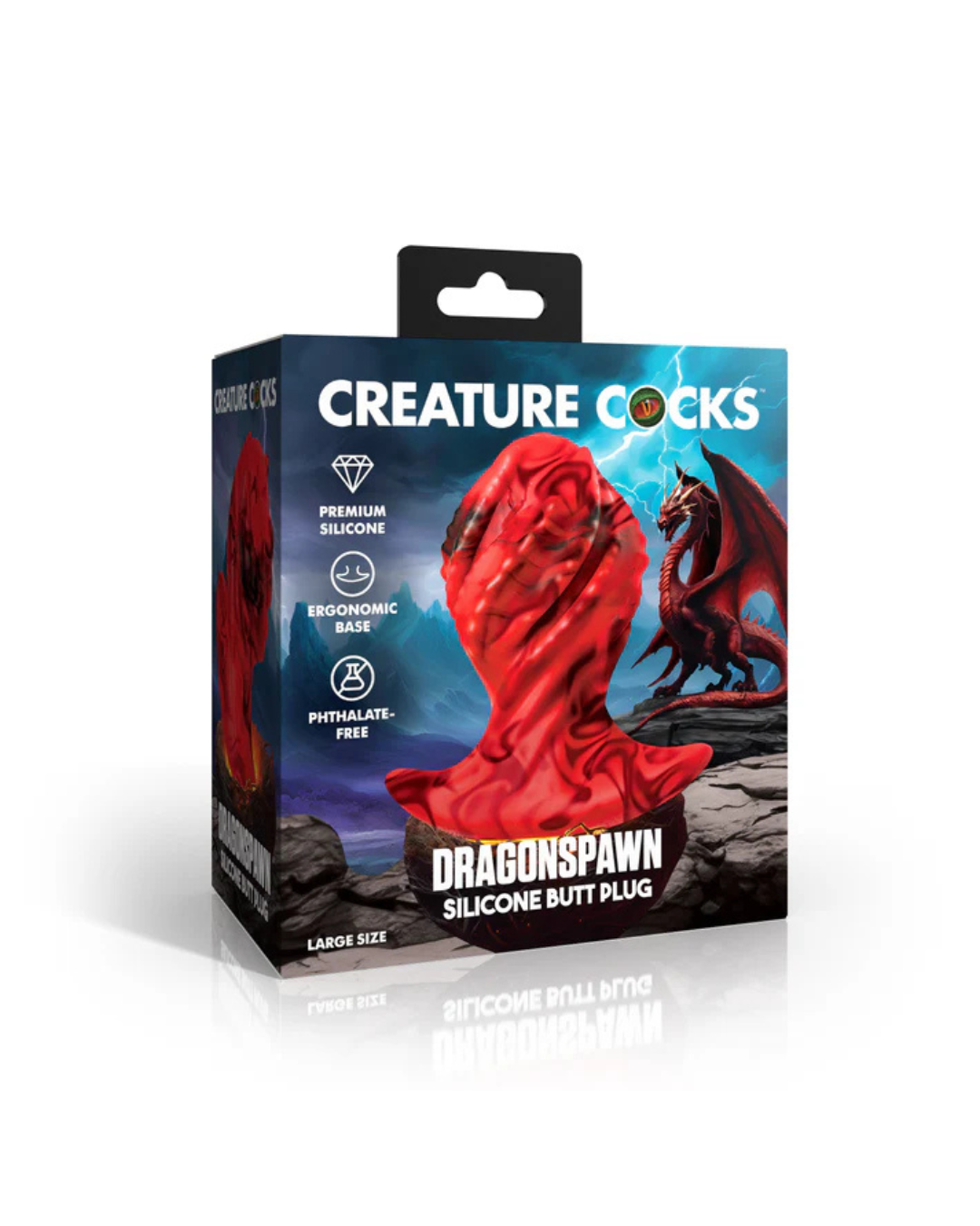 Creature Cocks Dragonspawn Silicone Butt Plug - Large