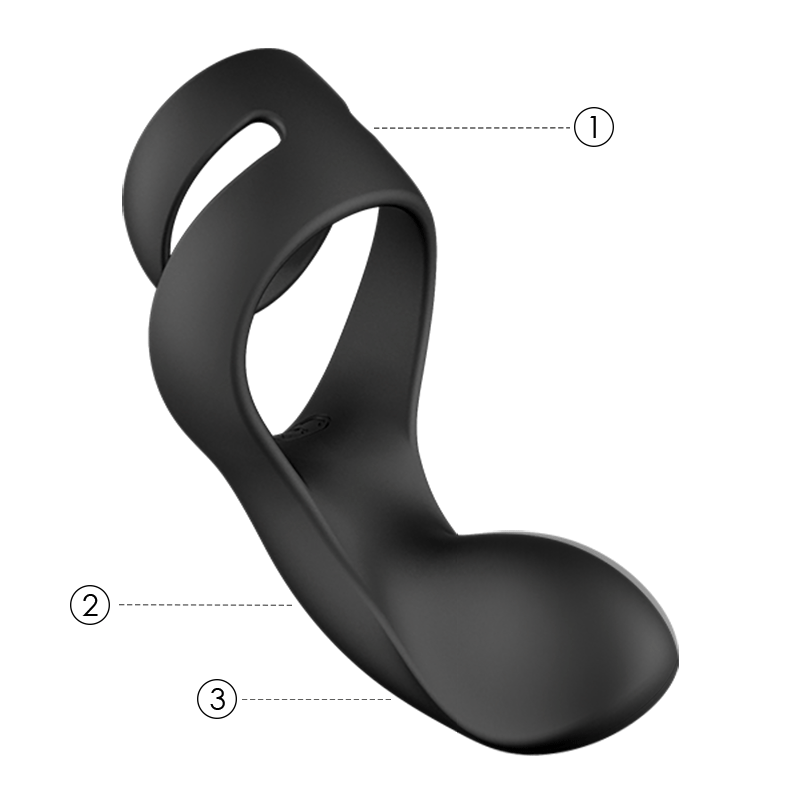 Svakom Benedict Couples Cock Ring Rechargeable Double Penis Perineum Sex Toy