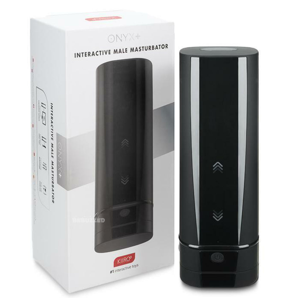 Kiiroo Onyx+ Vibrating Rotating Interactive APP Control Male Masturbator Sex Toy