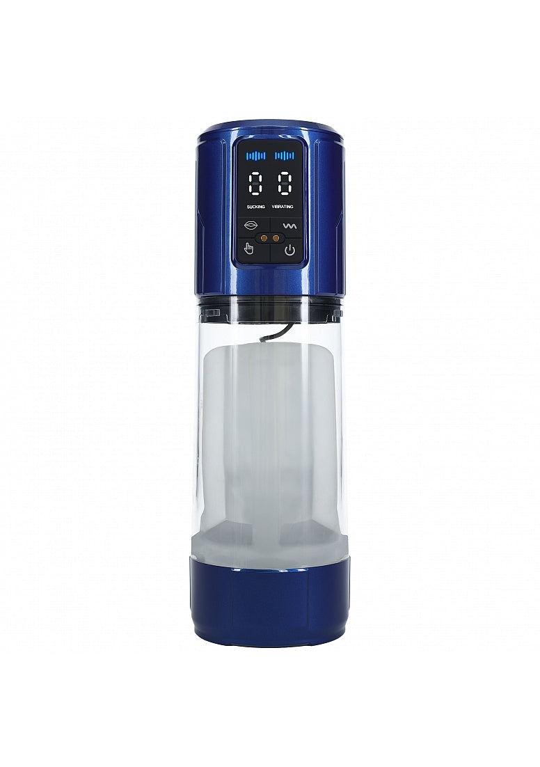 PUMPED - UltraLift - Automatic Masturbator - Waterproof - 10 Function - Metallic Blue
