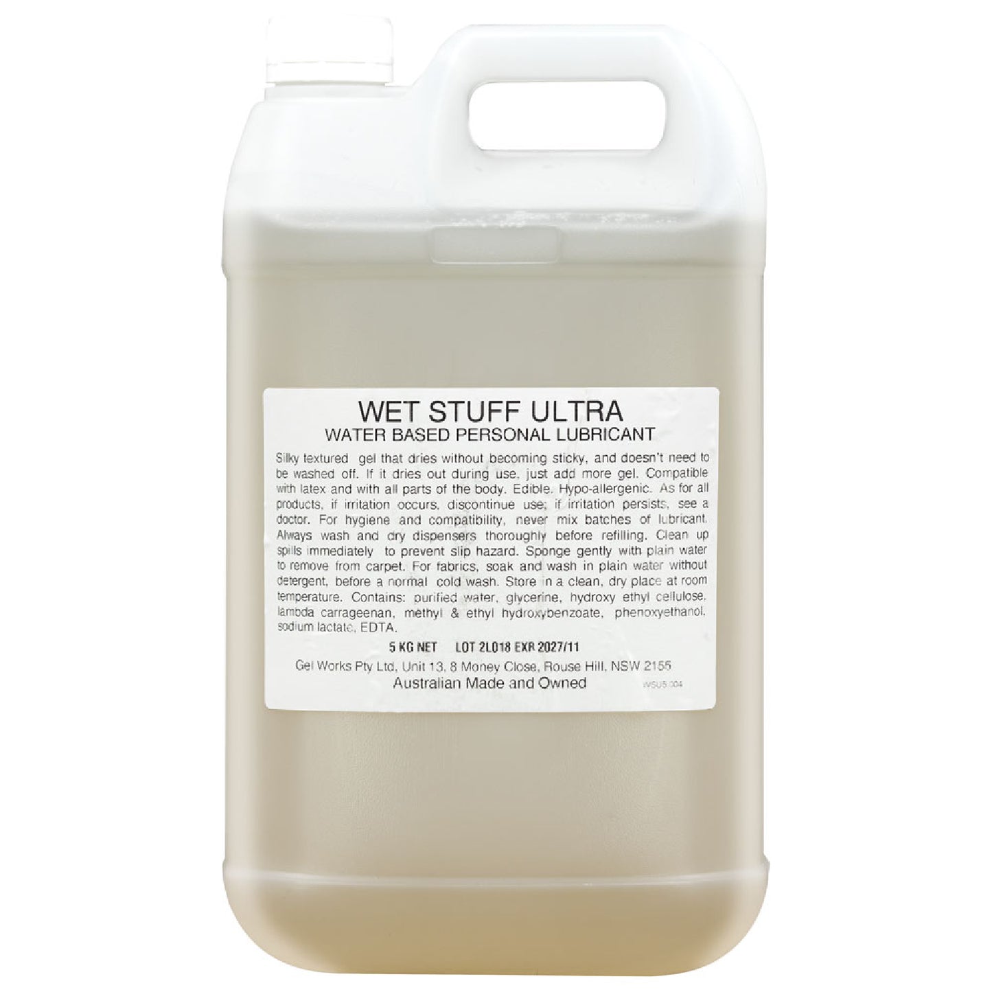 Wet Stuff Ultra 5kg Water Based Lubricant