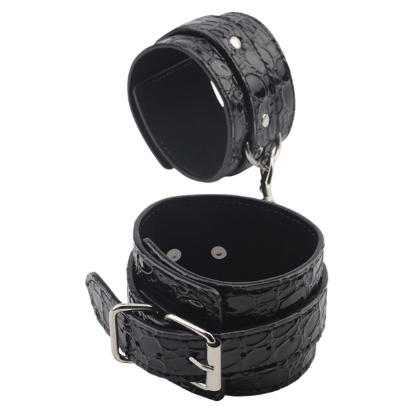 Chisa Be Good Ankle Cuffs Faux Leather Black