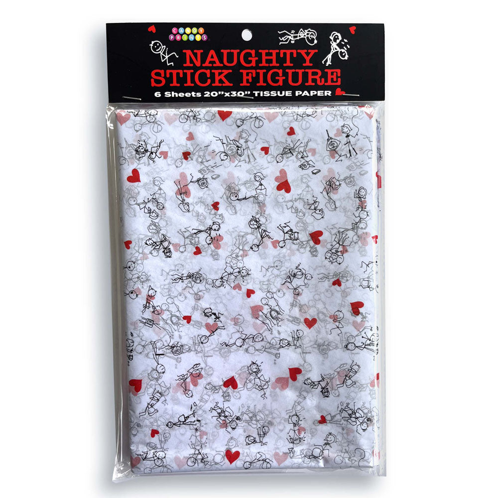Naughty Stick Figure Tissue Paper Sheets