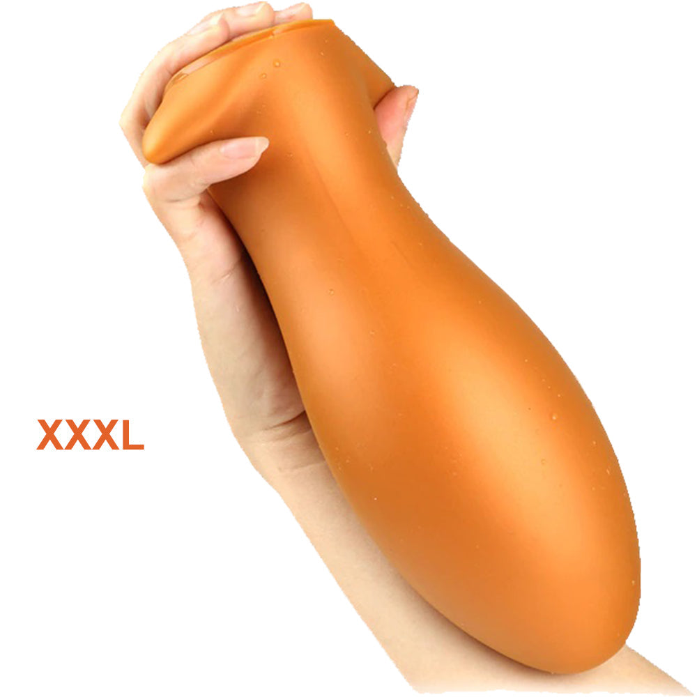 Bebuzzed DINO EGG Anal Plug Liquid Silicone XXXL 23cm Black