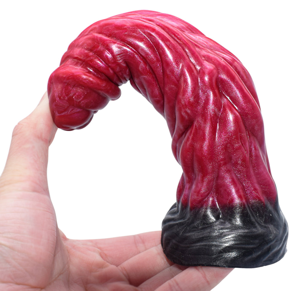 FAAK AULA N5004 Liquid Silicone Dildo Large Veined Anal Plug