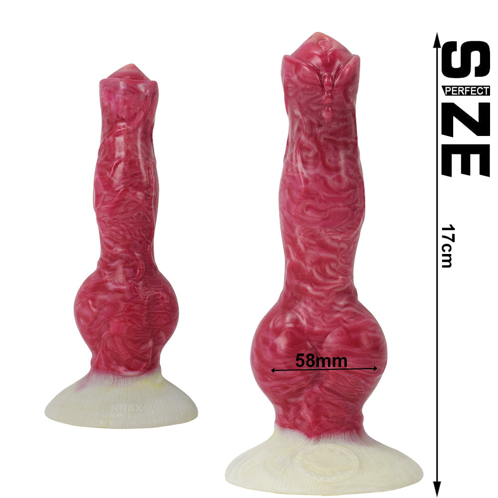 FAAK N5028 Aula 8.2" Dani Platinum Liquid Silicone Anal Plug Dildo