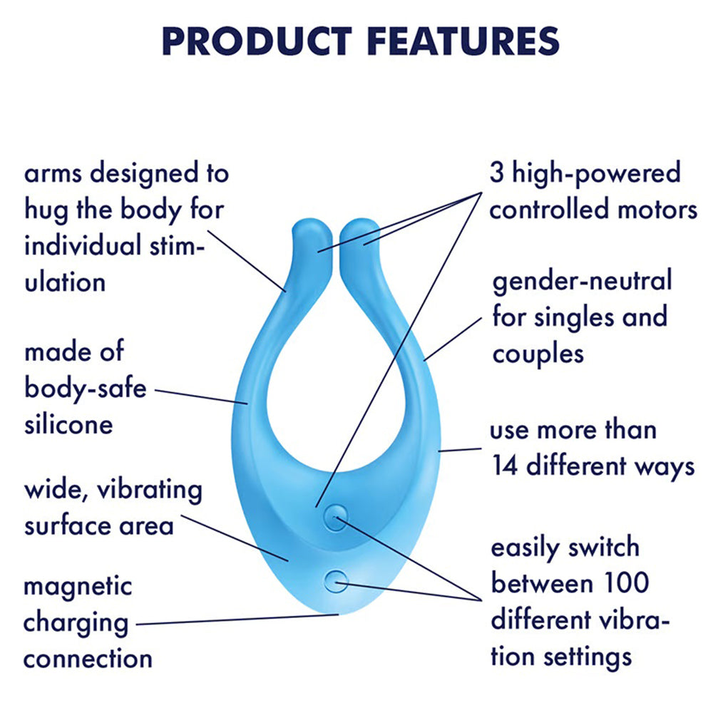 Satisfyer Endless Love Couples Vibrator USB Clitoral Penis Stimulator