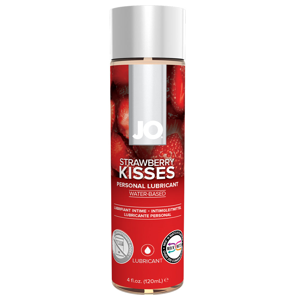 System JO H2O Flavored Strawberry Kiss Personal Lubricant Oral Sex Lube 120ml