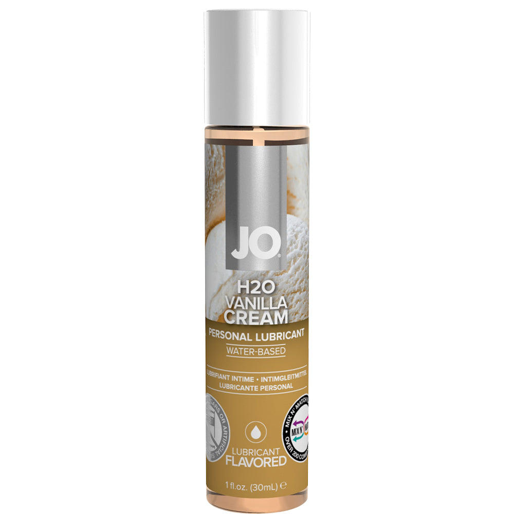 System JO H2O Flavored Vanilla Cream Personal Lubricant Oral Sex Lube 30ml
