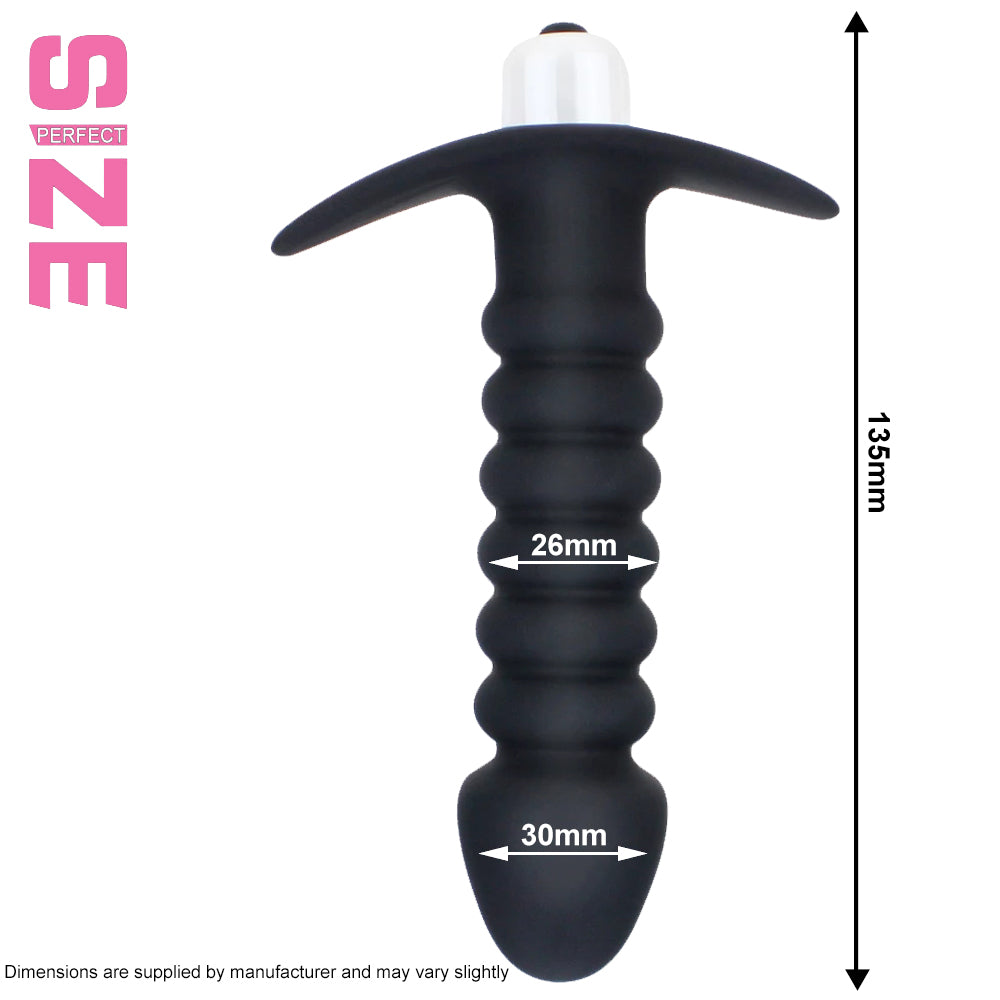 Twist Vibrating Anal Prostate Massager Beaded Butt Plug Vibrator Adult Sex Toy