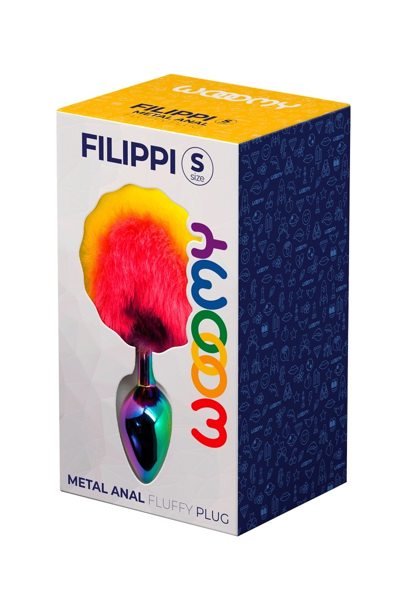 Wooomy Filippi Fluffy Rainbow Metal Plug S