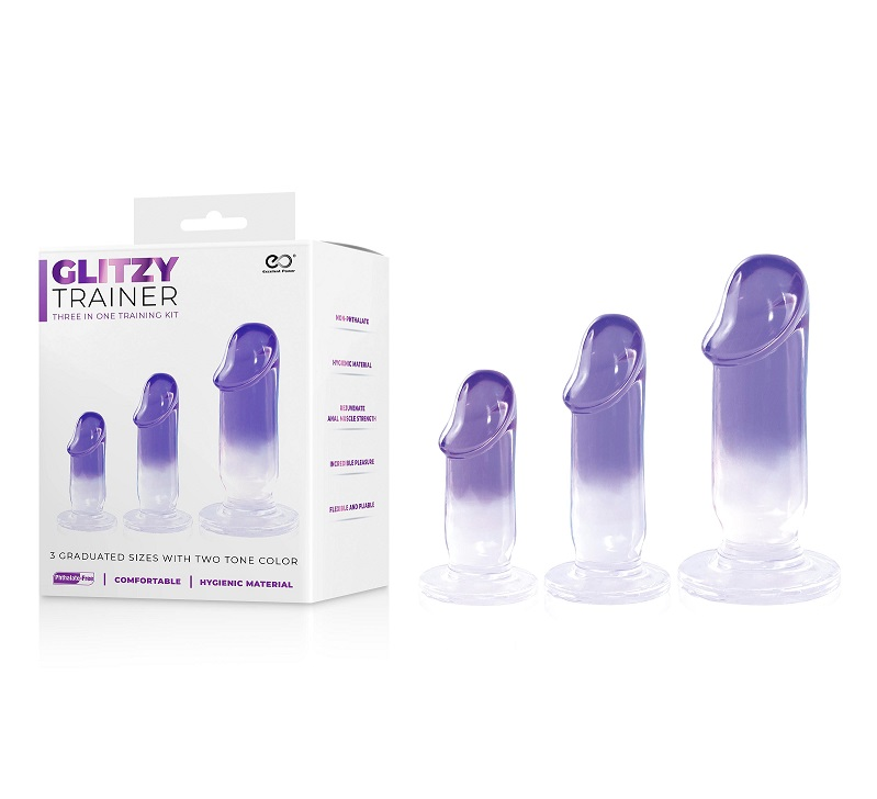 GLITZY TRAINER 3 IN 1 DONG KIT- PURPLE