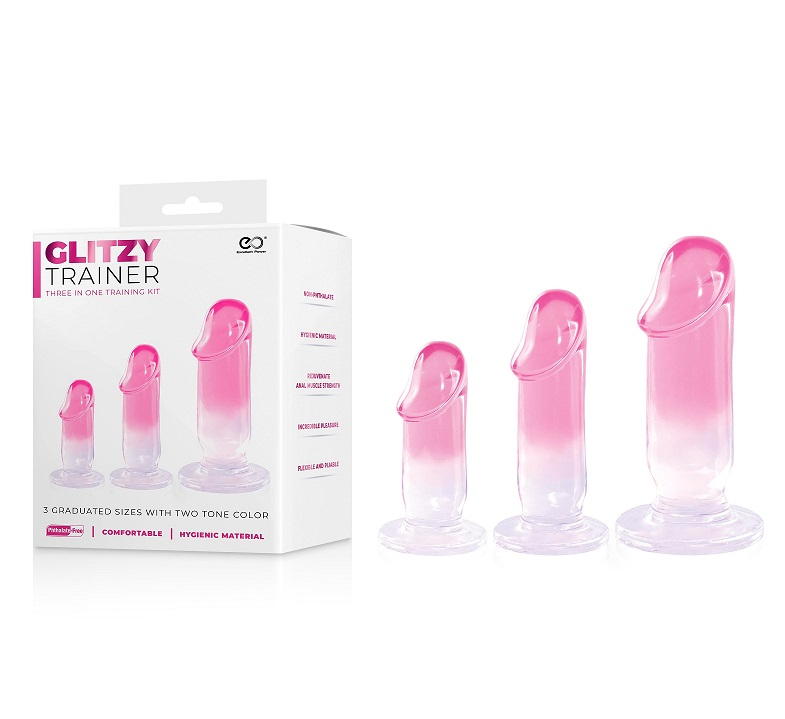 GLITZY TRAINER 3 IN 1 DONG KIT- PINK