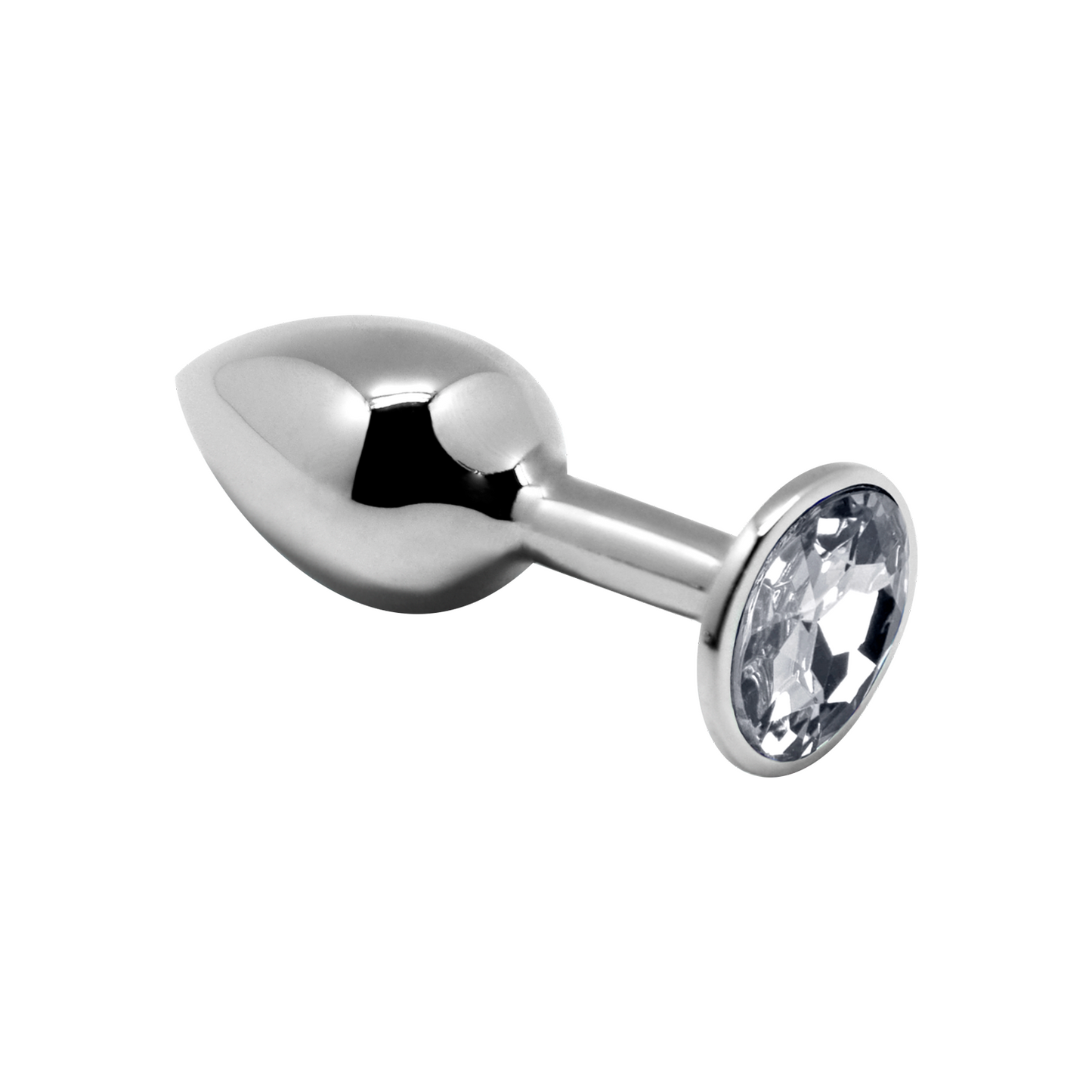 MINI METAL BUTT PLUG ANAL PLEASURE WHITE M
