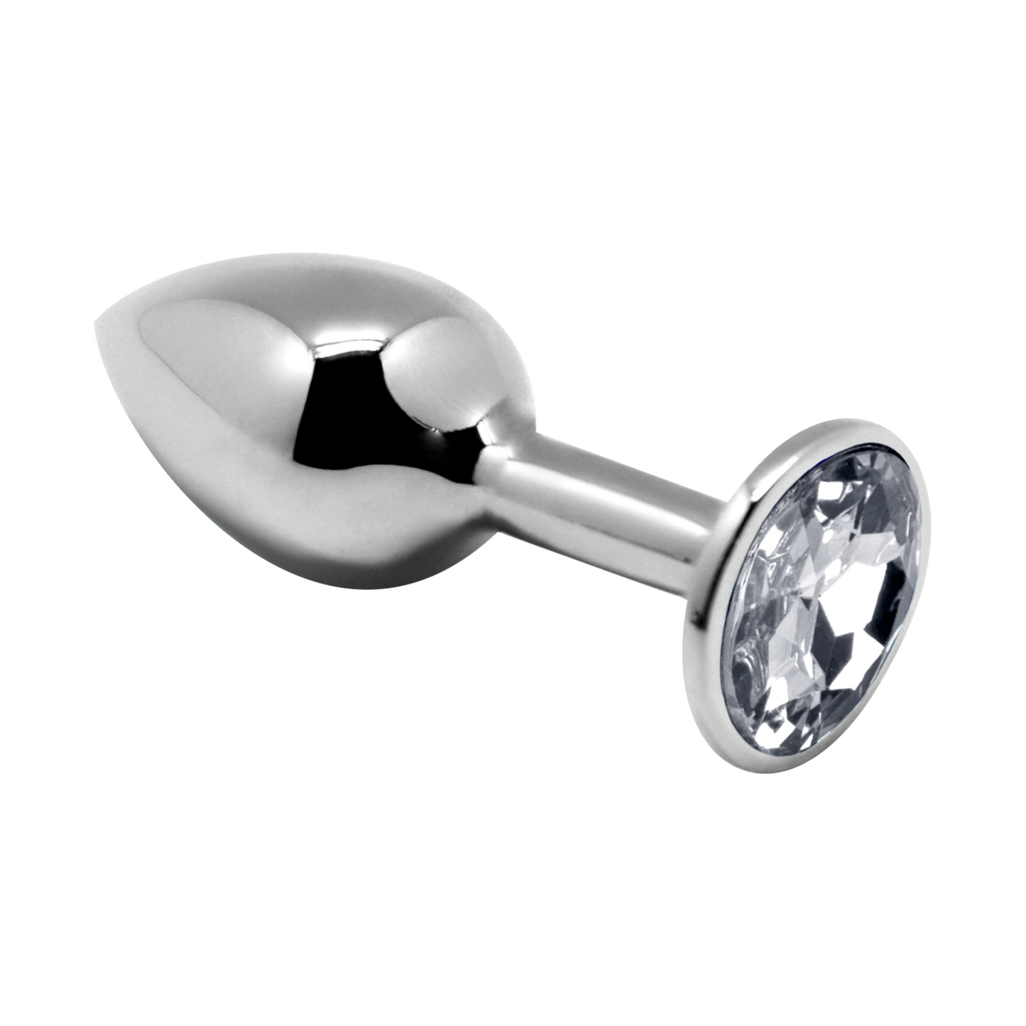 MINI METAL BUTT PLUG ANAL PLEASURE WHITE L