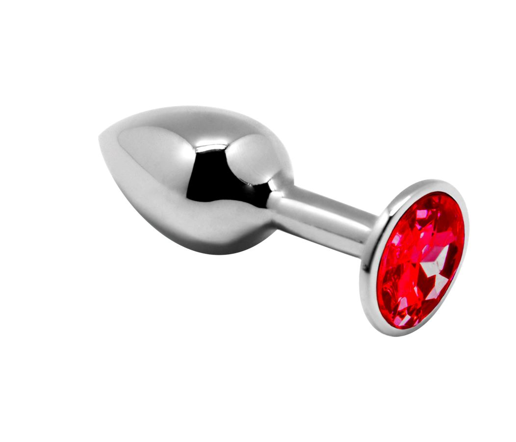 MINI METAL BUTT PLUG ANAL PLEASURE RED L