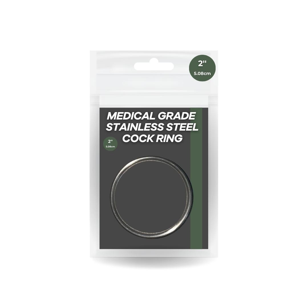 2" Medical Grade Stainless Steel Cock Rings