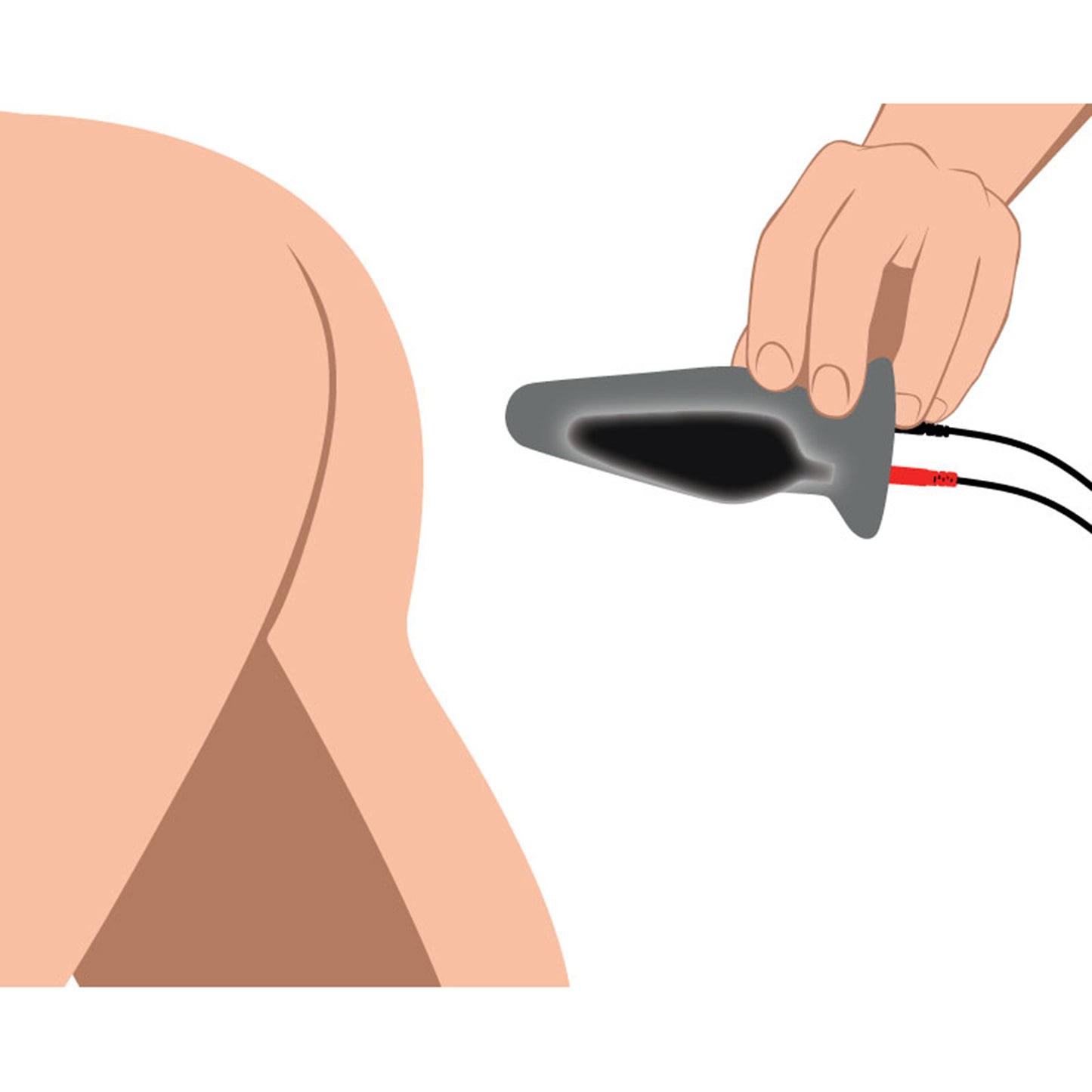 Zeus Anal Amplifier Silicone eStim Plug E-Stim Electrosex