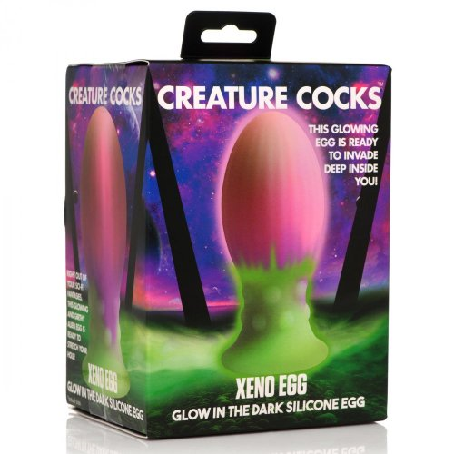 Creature Cocks Xeno Egg Glow in the Dark Silicone Egg Anal Dildo Sex Toy Large