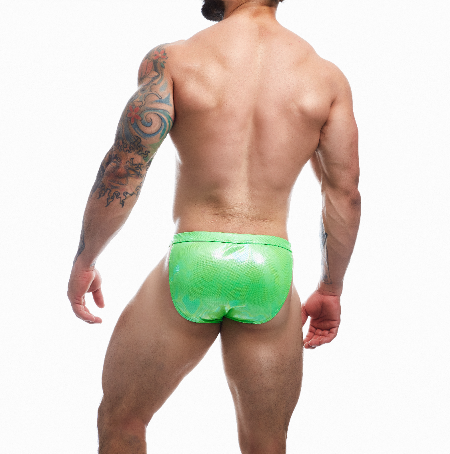 CUT FOR MEN EMERALD CLIP TANGA BRIEF XLARGE GREEN