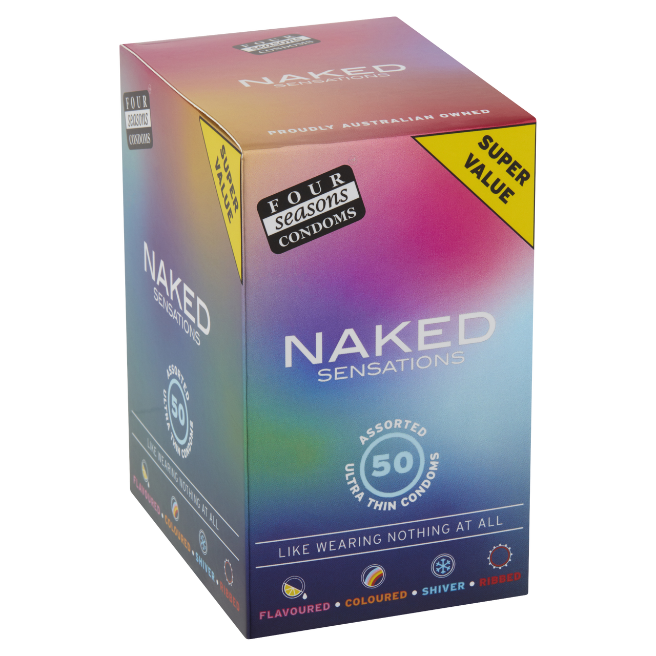 Condom Ultra Thin 50pk Naked Sensations