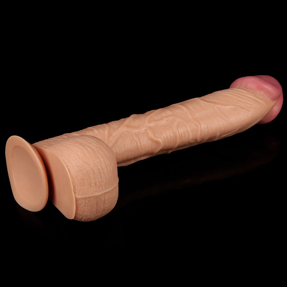 Lovetoy 12'' Legendary King Size Realistic Dildo Large XXXL Flesh Sex Toy