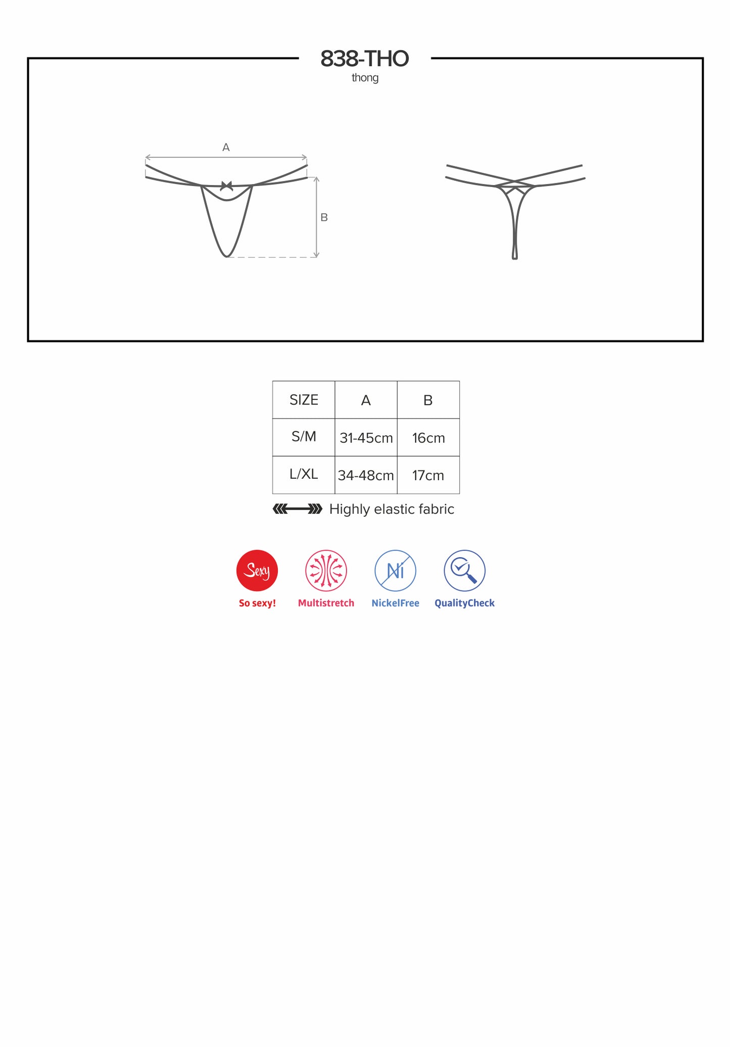 Thong 838 Red