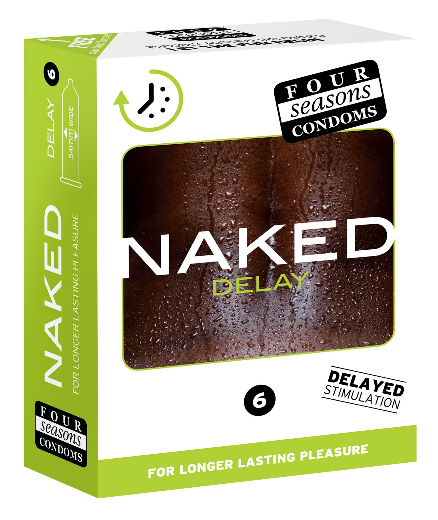 Condom 12pk Naked Delay 54mm - (Sold In Packs Of 6)
