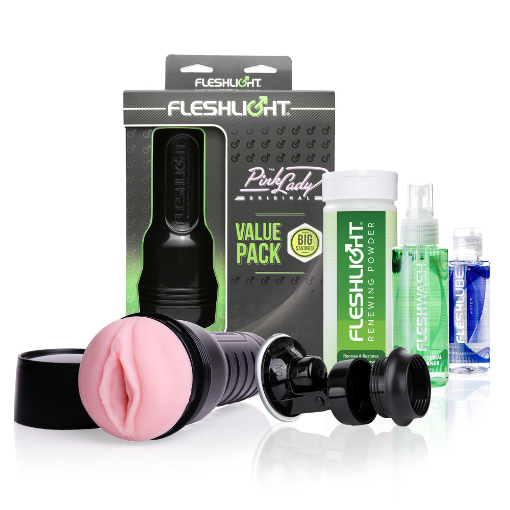 Fleshlight Pink Lady Value Pack Male Masturbator Kit