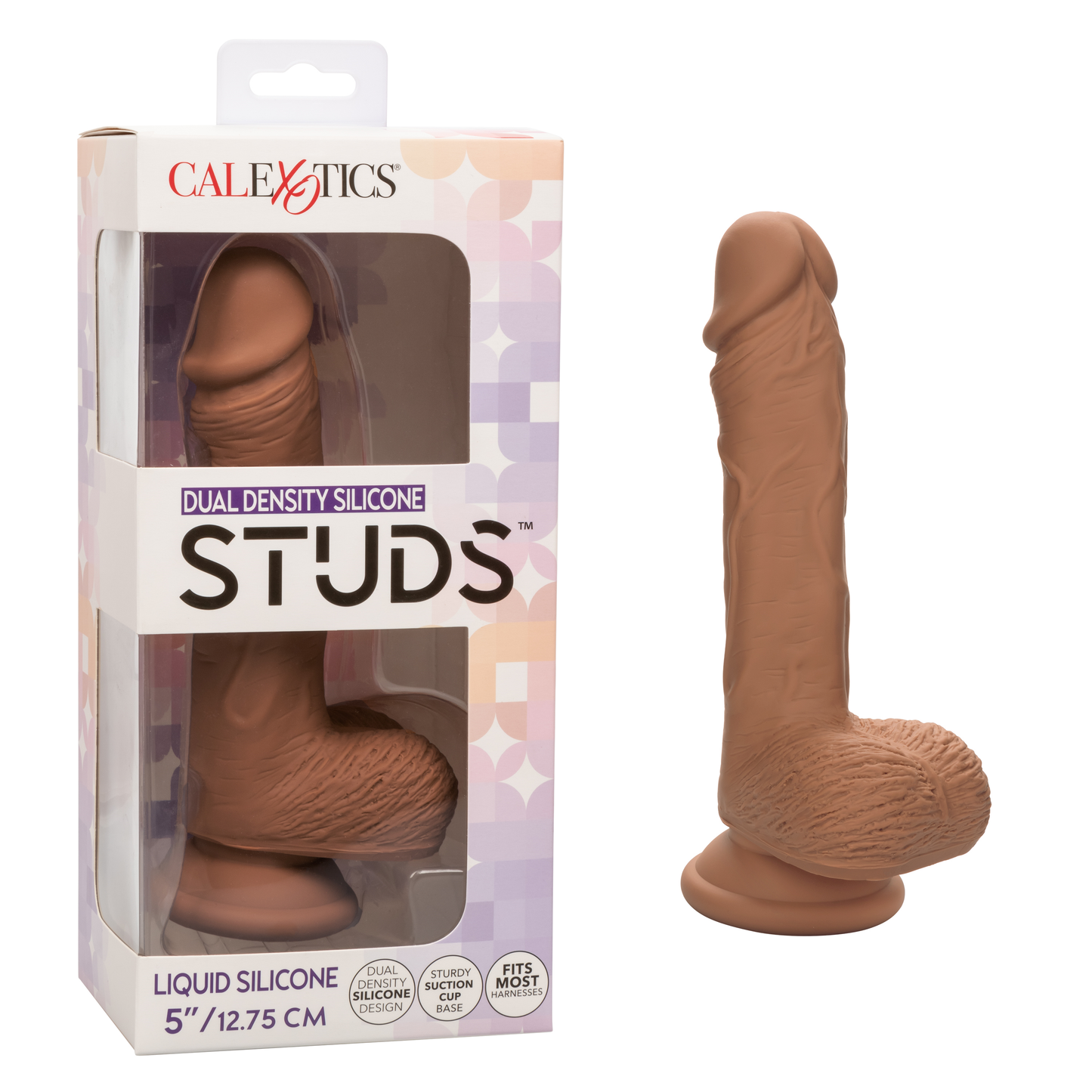 Dual Density Silicone Studs 5â/12.75 cm - Brown