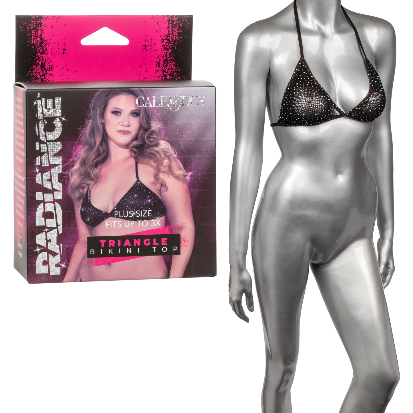 CalExotics Radiance Plus Size Triangle Bikini Top