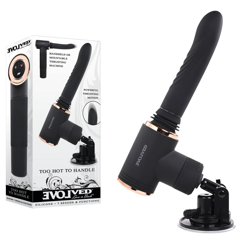 Evolved TOO HOT TO HANDLE Thrusting Vibrator Rechargeable Telescopic Sex Toy