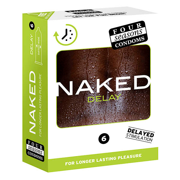 Four Seasons Naked Delay 6's Latex Male Condoms