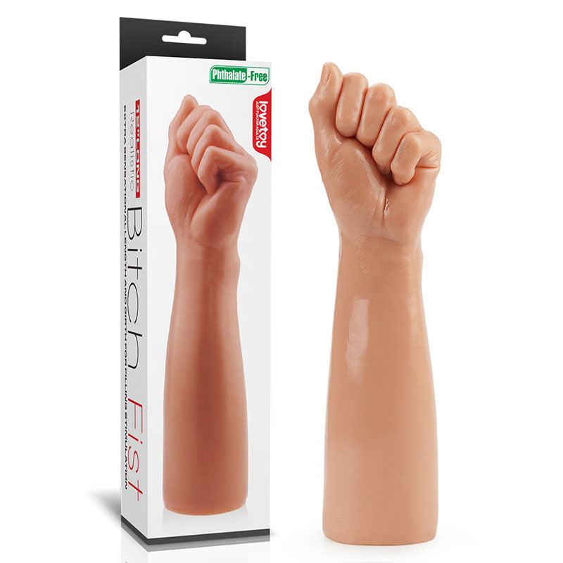 Lovetoy King Sized 12'' Realistic Bitch Fist Dildo Large Fisting Anal Plug